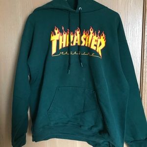 Thrasher Flame Logo Hoodie Size Medium